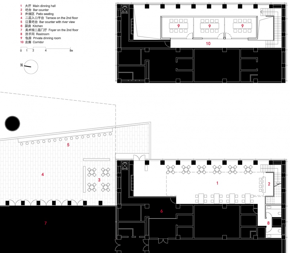 上海西岸美术馆餐厅 | 谦逊优雅的悬浮“白盒”-41
