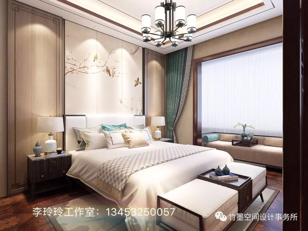 欧式浪漫融入中式韵律,350m²大平层设计-17