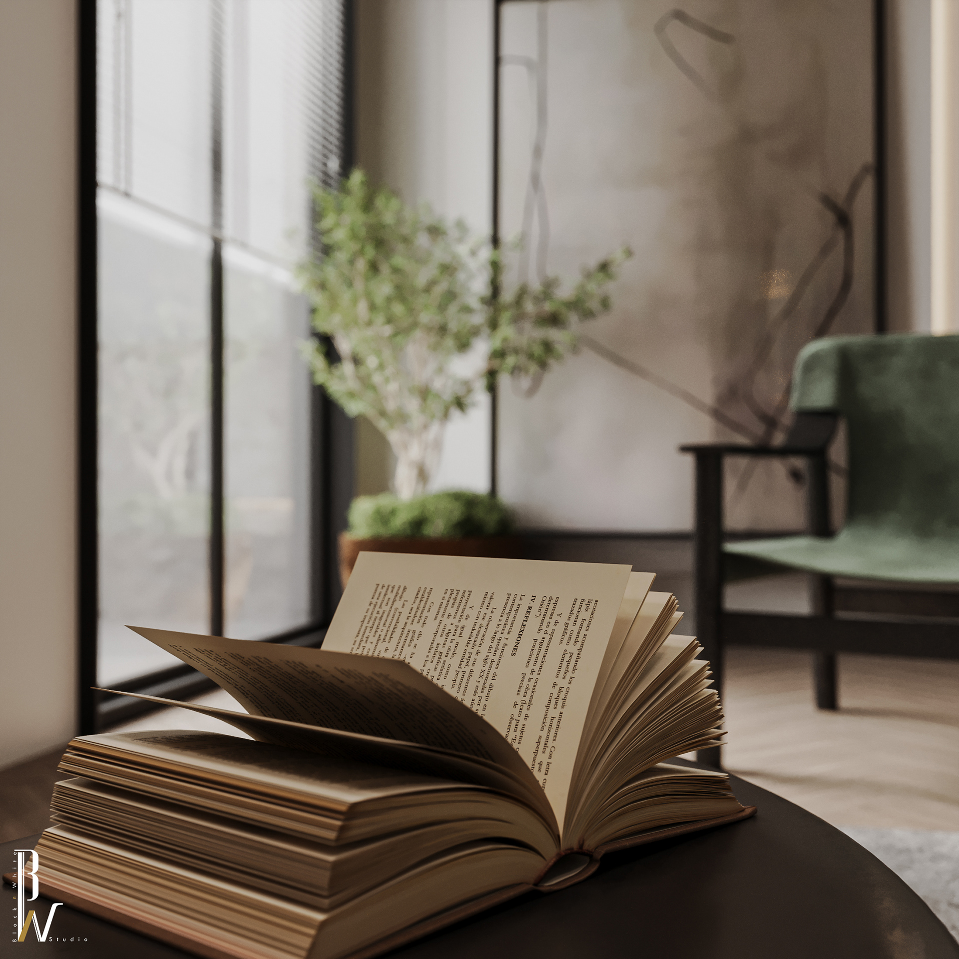 KSA 新古典风格客厅设计丨Black N White-7