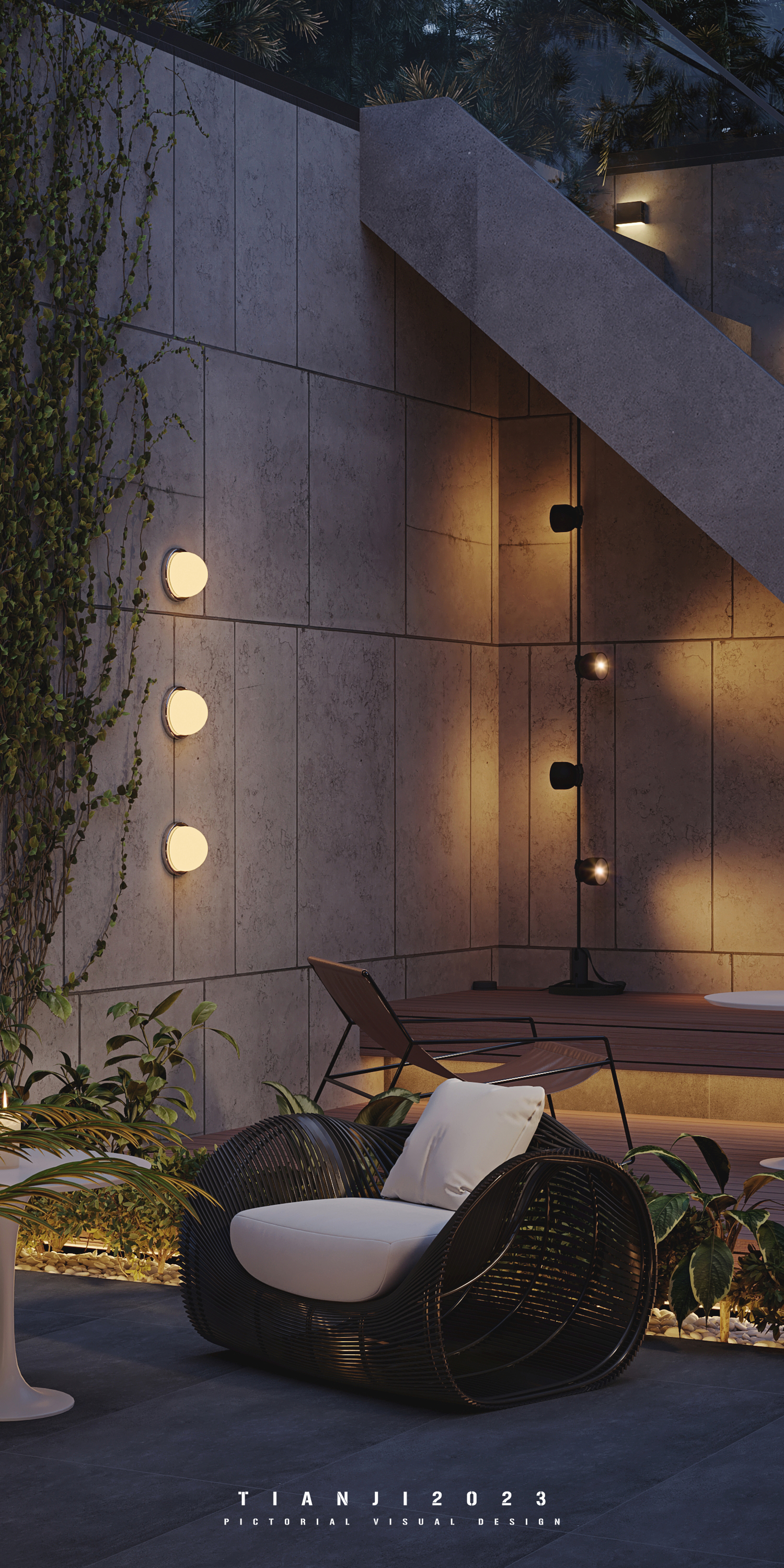 一套现代露台+酒窖-4