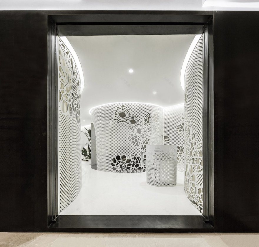 100㎡ Lily Nails 美甲美睫北京蓝港店 建筑营设计工作室-3