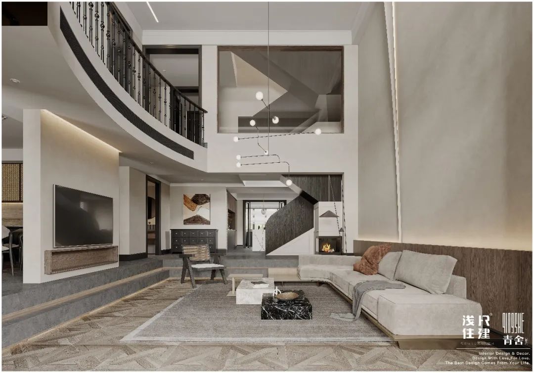 金汇园混搭风格别墅设计丨浅尺住建-77