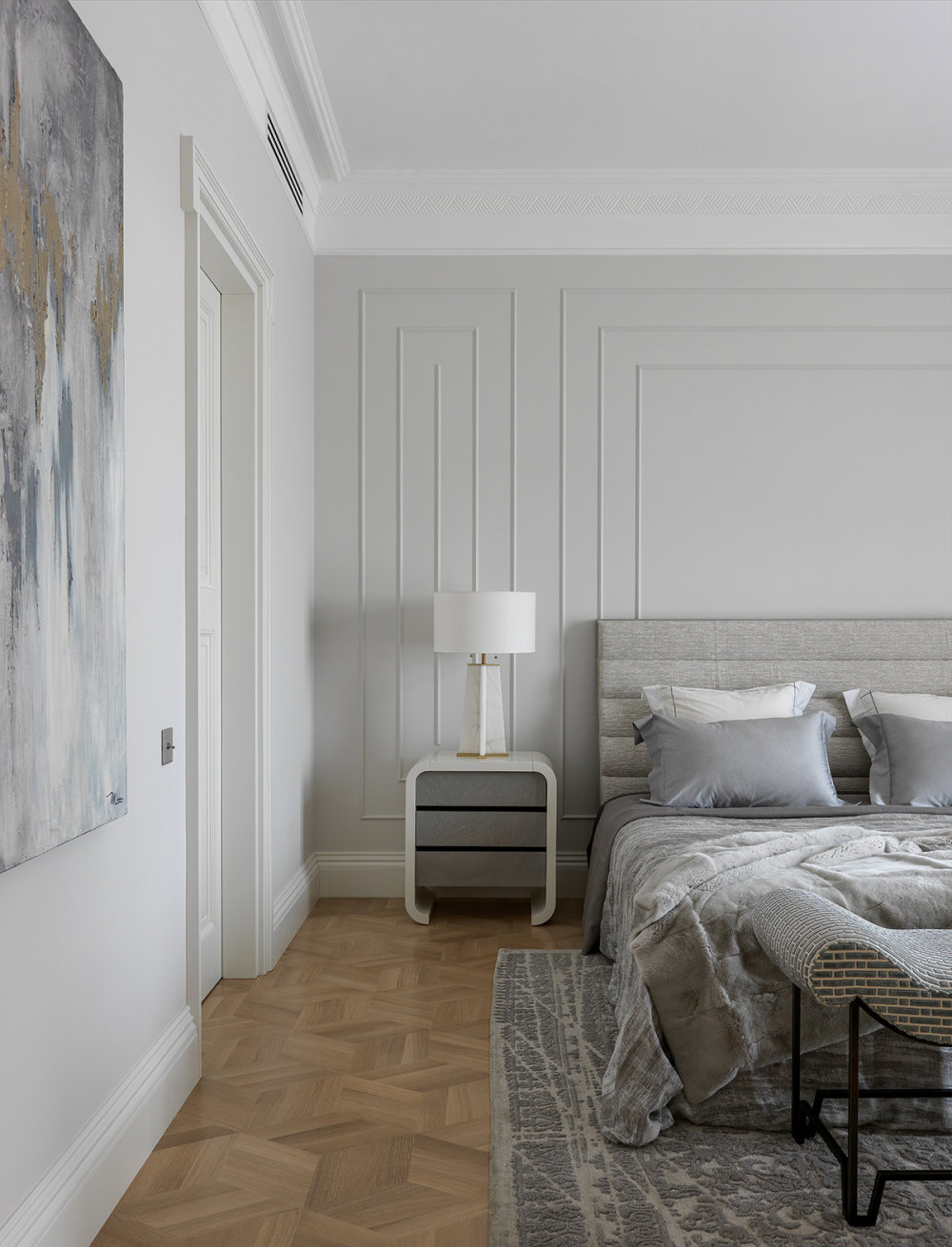 柔和灯光打造舒适卧室空间丨ELLEdecoration-24