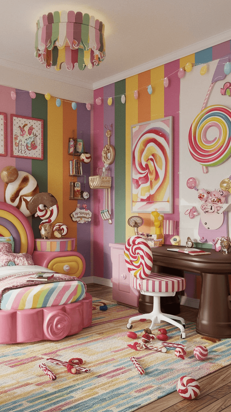 “Candyland”主题女孩房设计-3