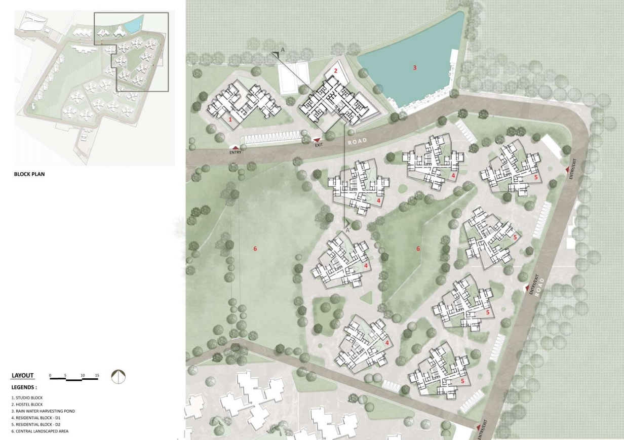 印度 Shree 小镇 | 色彩斑斓的可持续住宅设计-42