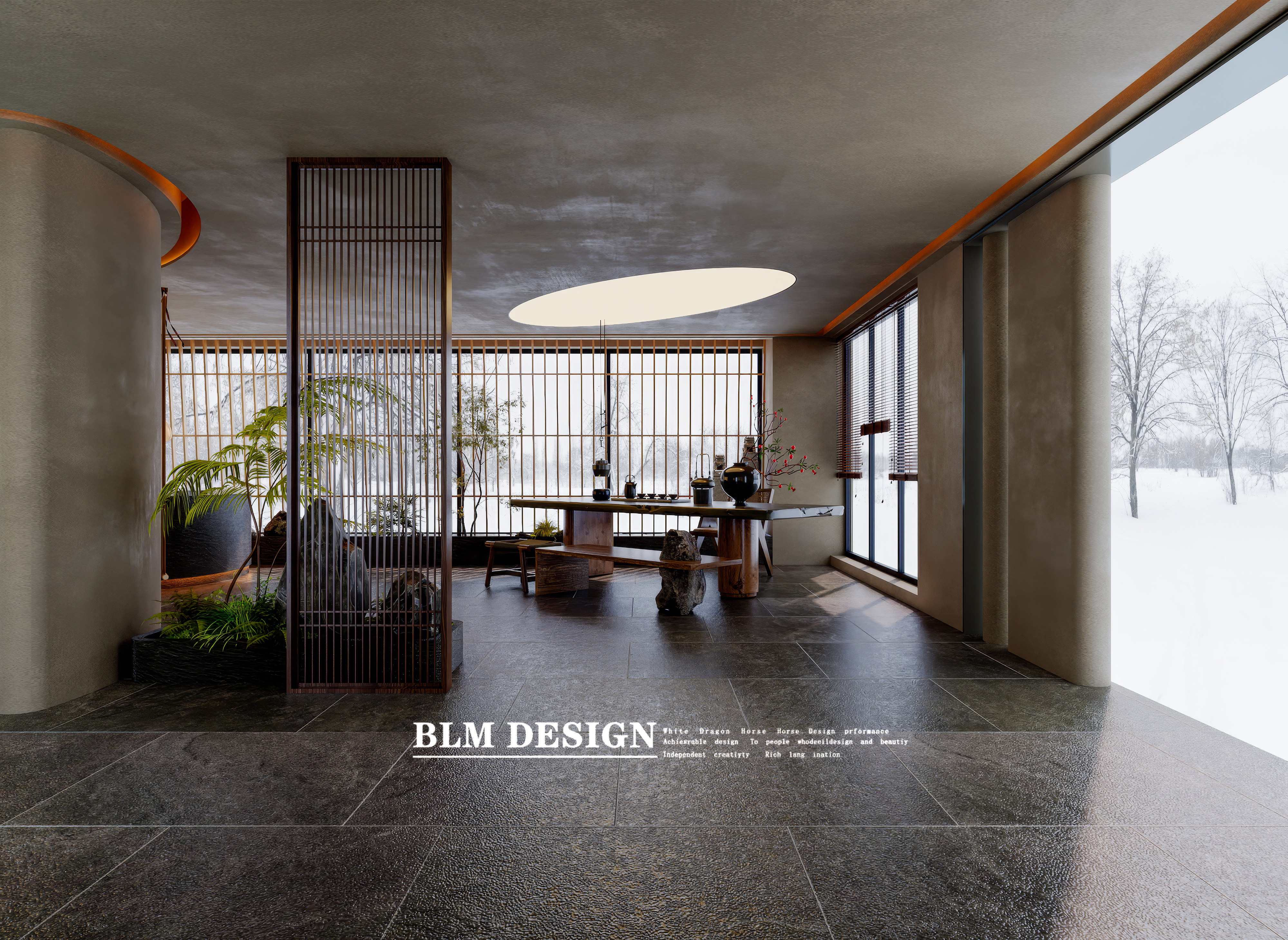 美容院工装案例效果图-5