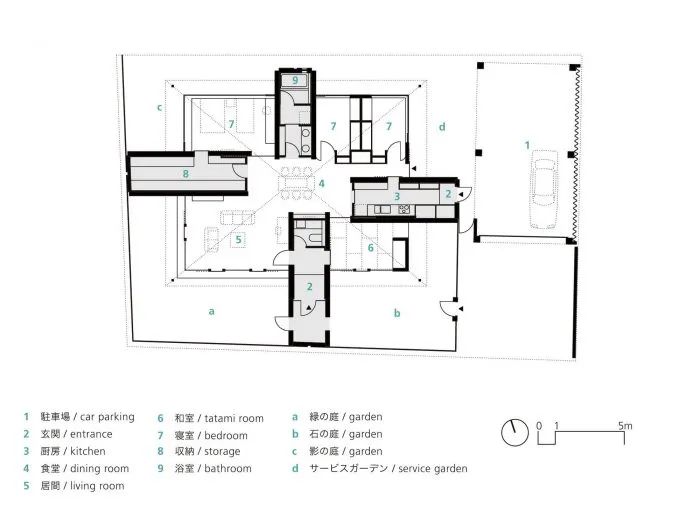 日本"破碎屋顶"之家丨NKS Architects-6