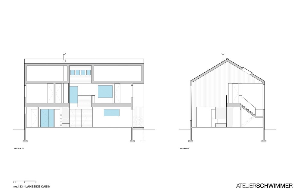 别墅建筑丨加拿大湖滨木屋(2019)(ATELIER SCHWIMMER)设计-29