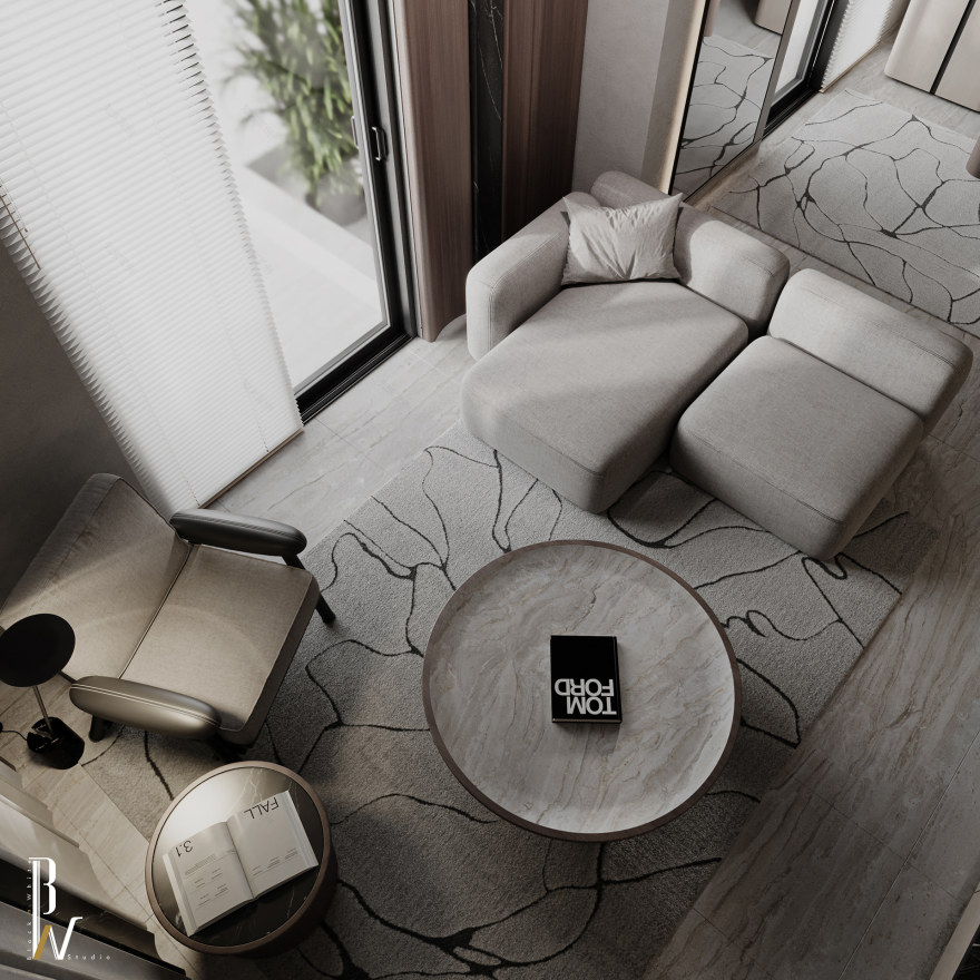 Home Office 设计丨加蓬丨Black N White-19