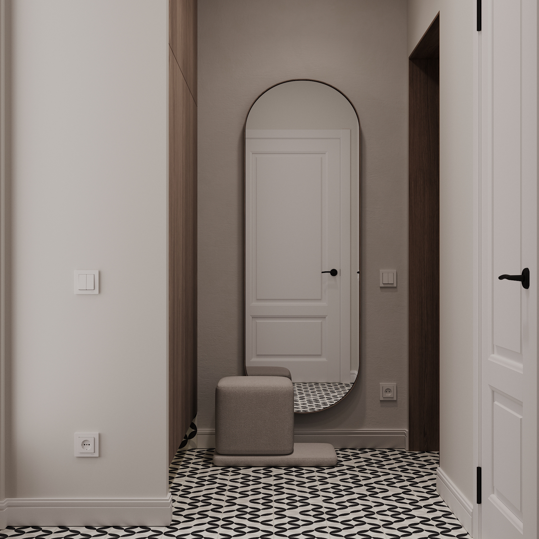 Minimal Pastel Beige Interior-0