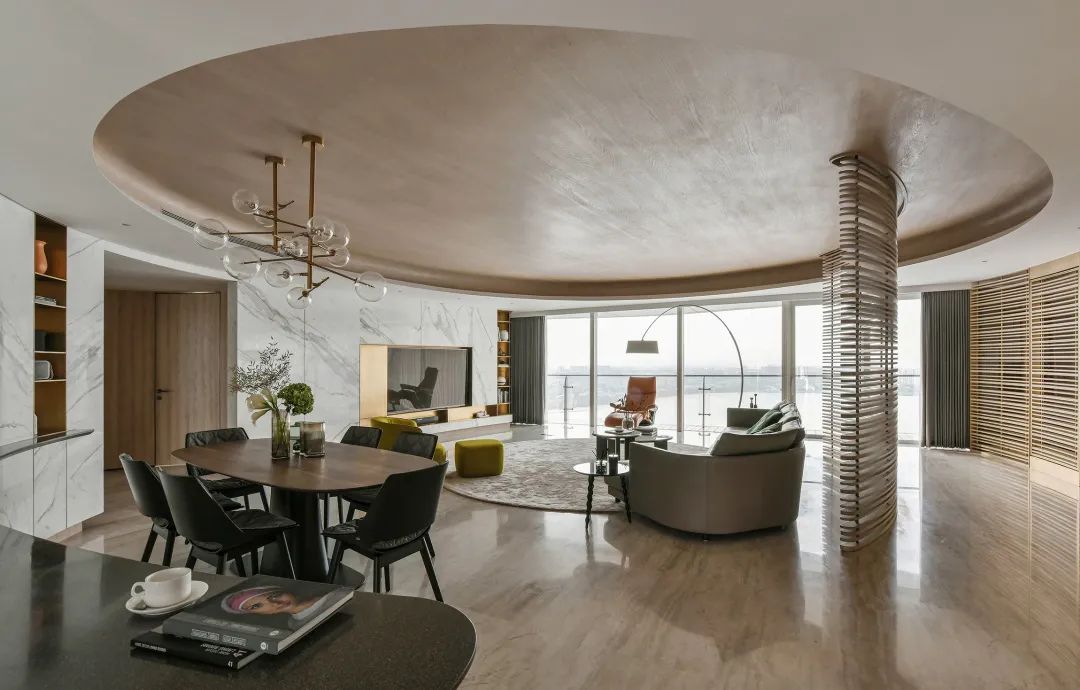 厦门恒禾七尚蔡府 | 弧形美学营造优雅私人住宅-20