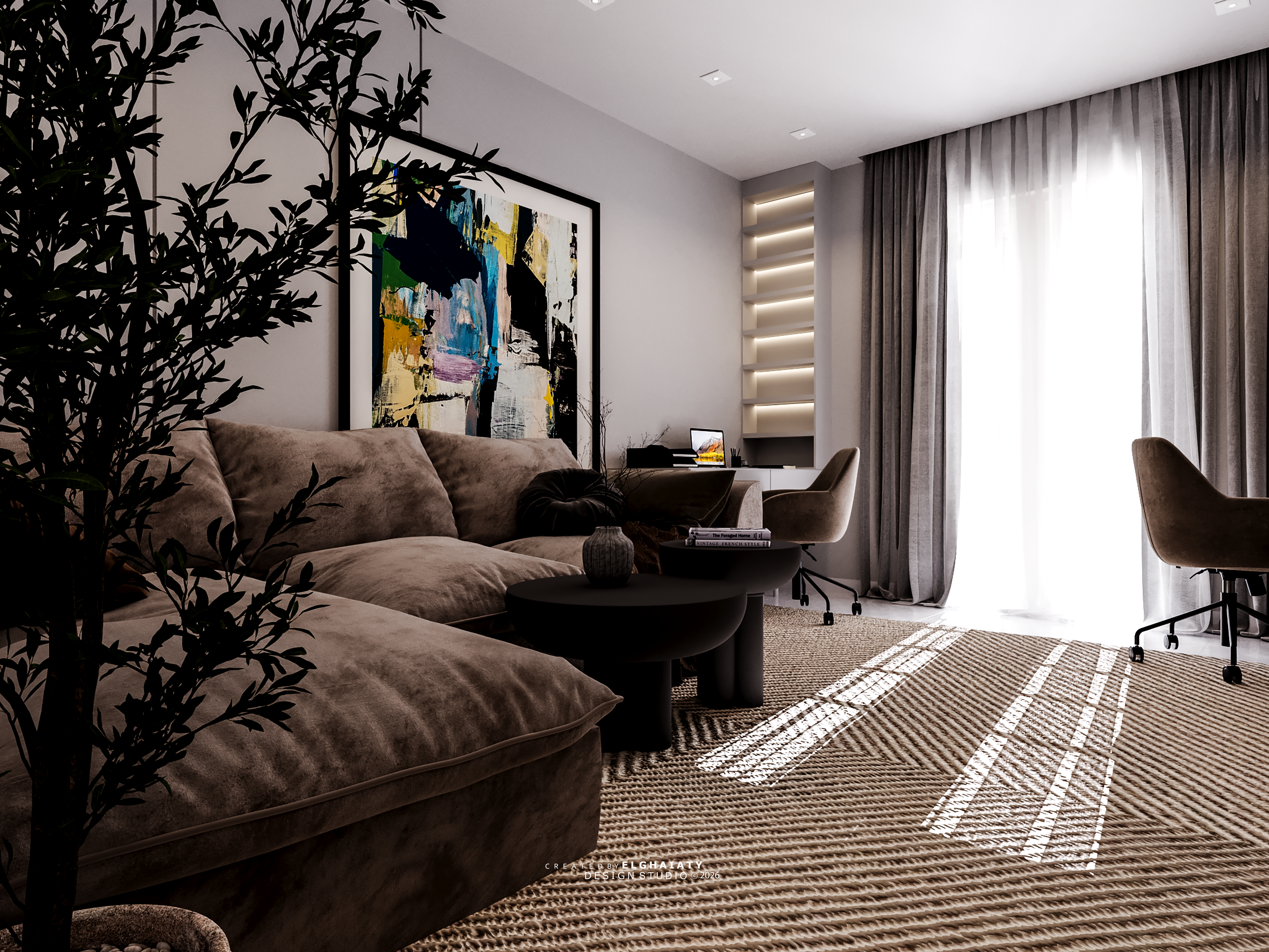 新开罗Living 3D ma·可视化项目丨埃及开罗-16