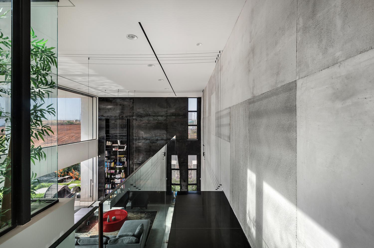 色彩对比下的现代绿洲——以色列凯撒利亚住宅设计-31