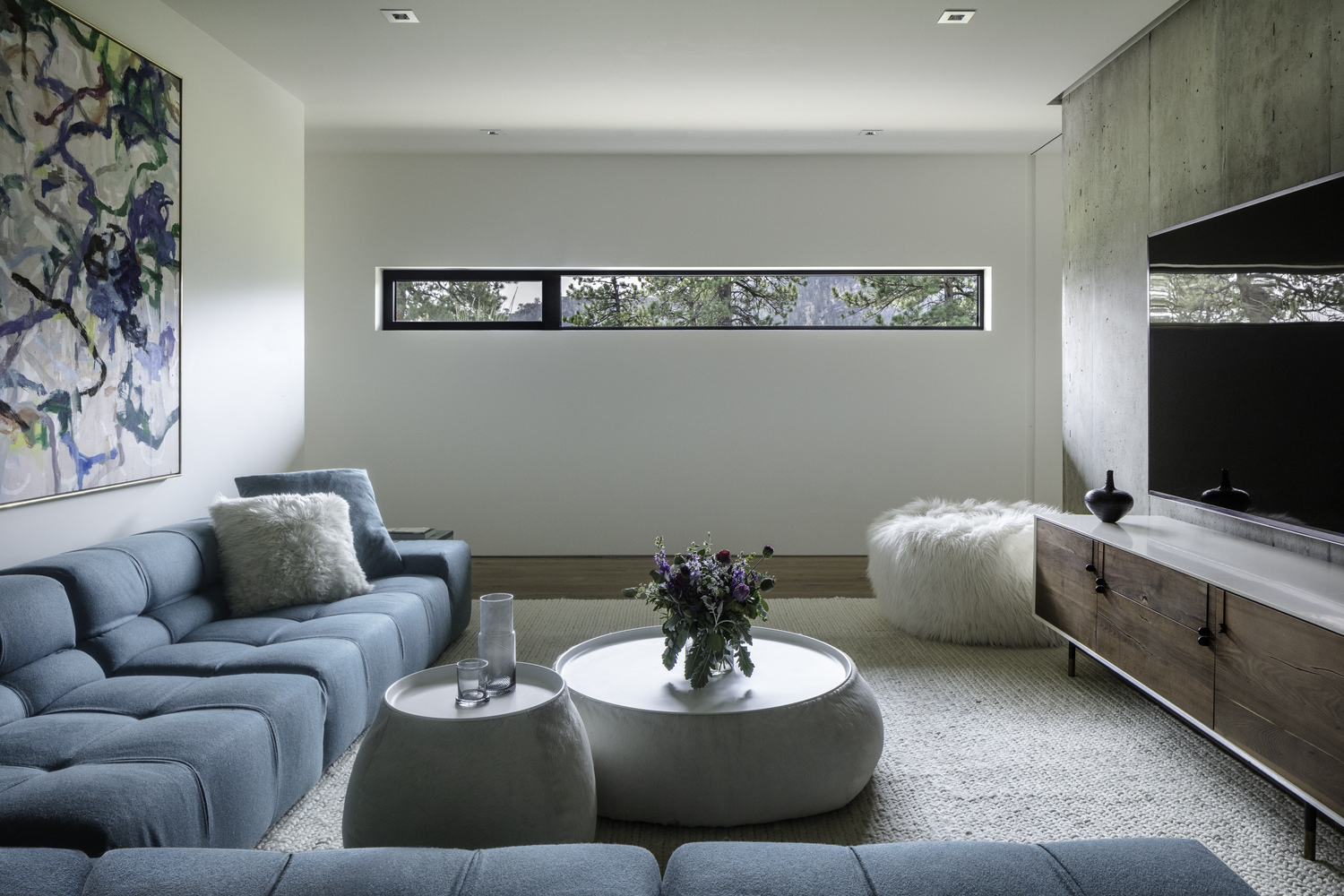 模糊之居，镜像山景的现代艺术空间-14