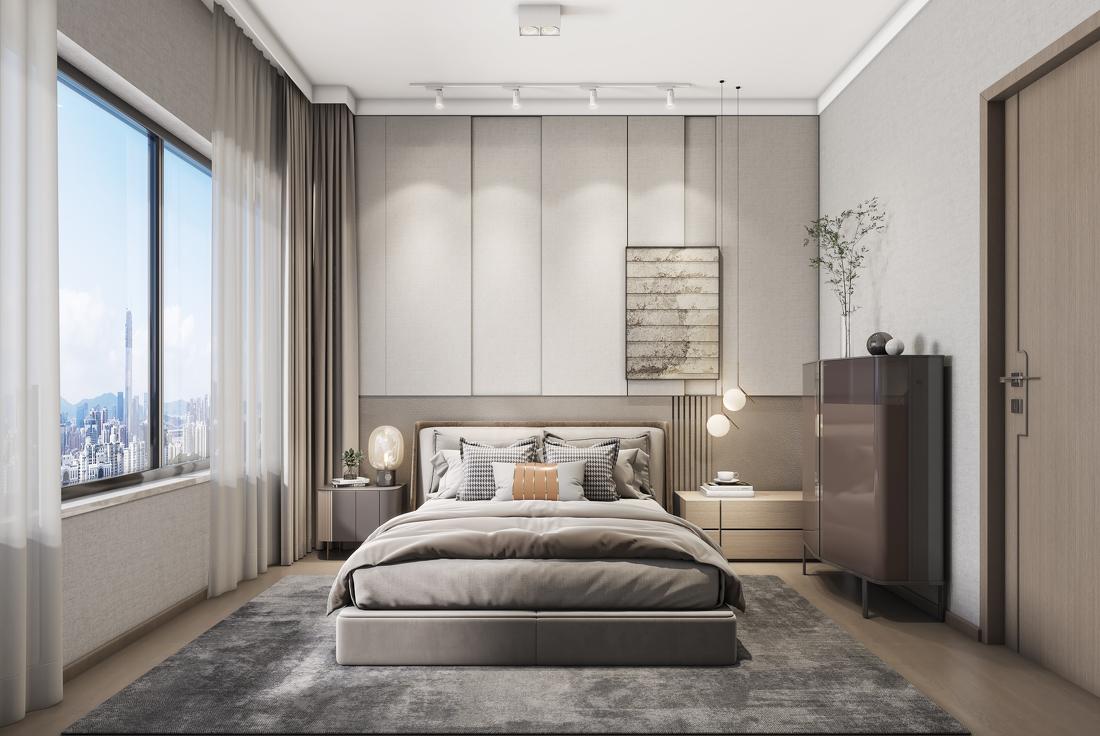 现代温馨次卧与童话女孩房设计-1