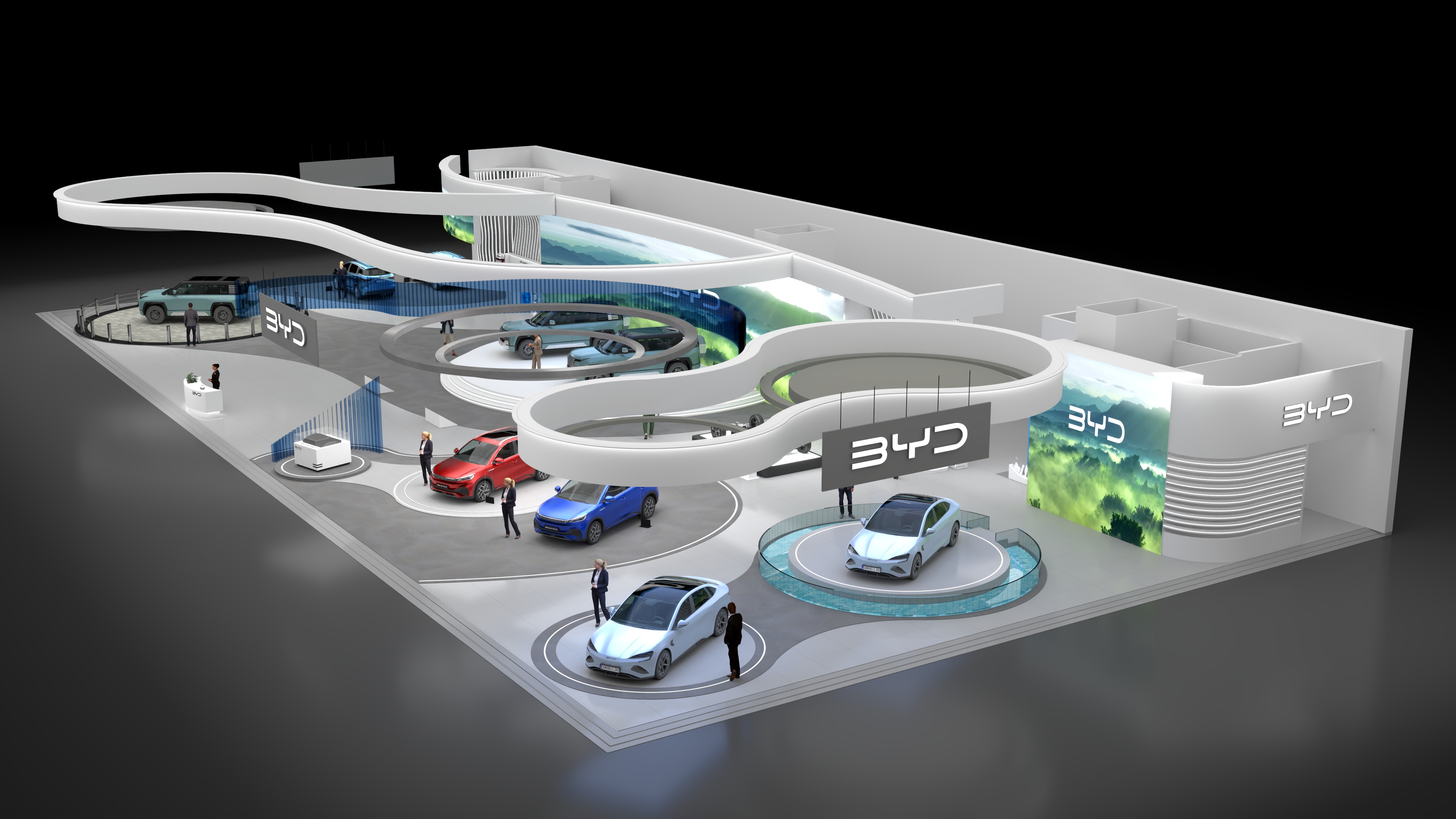 汽车展厅 BYD Stall Design (Auto Expo)-13