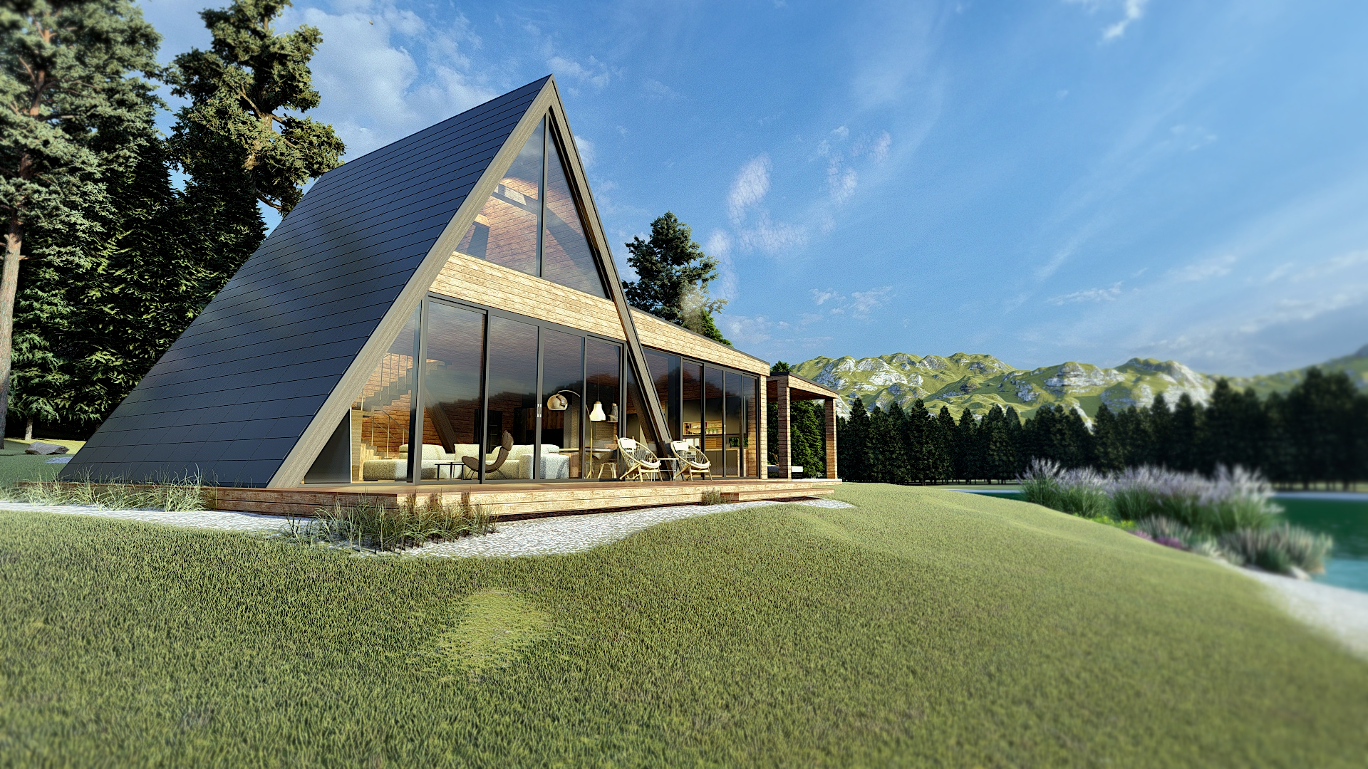 A-frame House IVANA & Outdoor Kitchen DINO-10