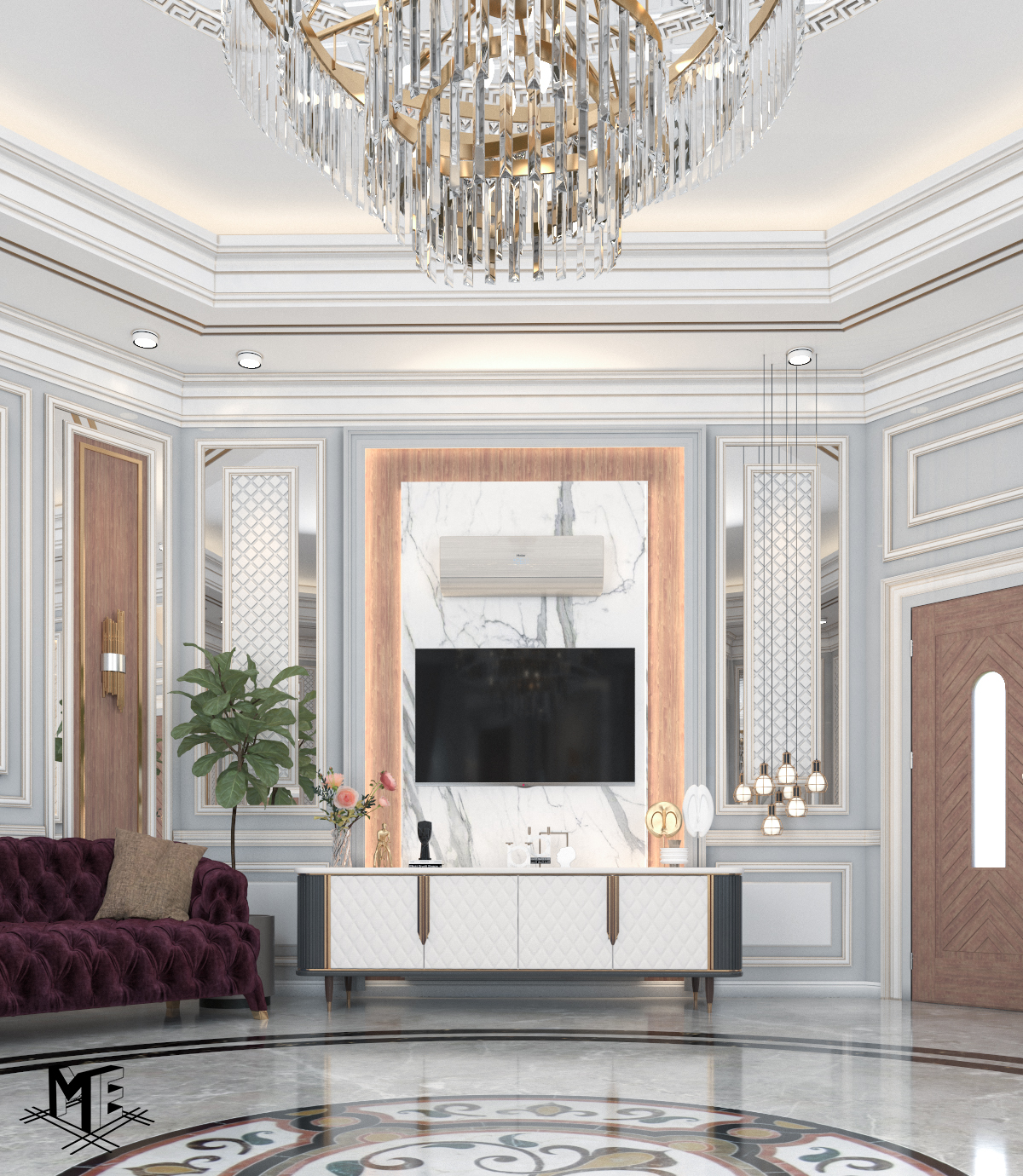 Neoclassic Women majles 室内设计-3