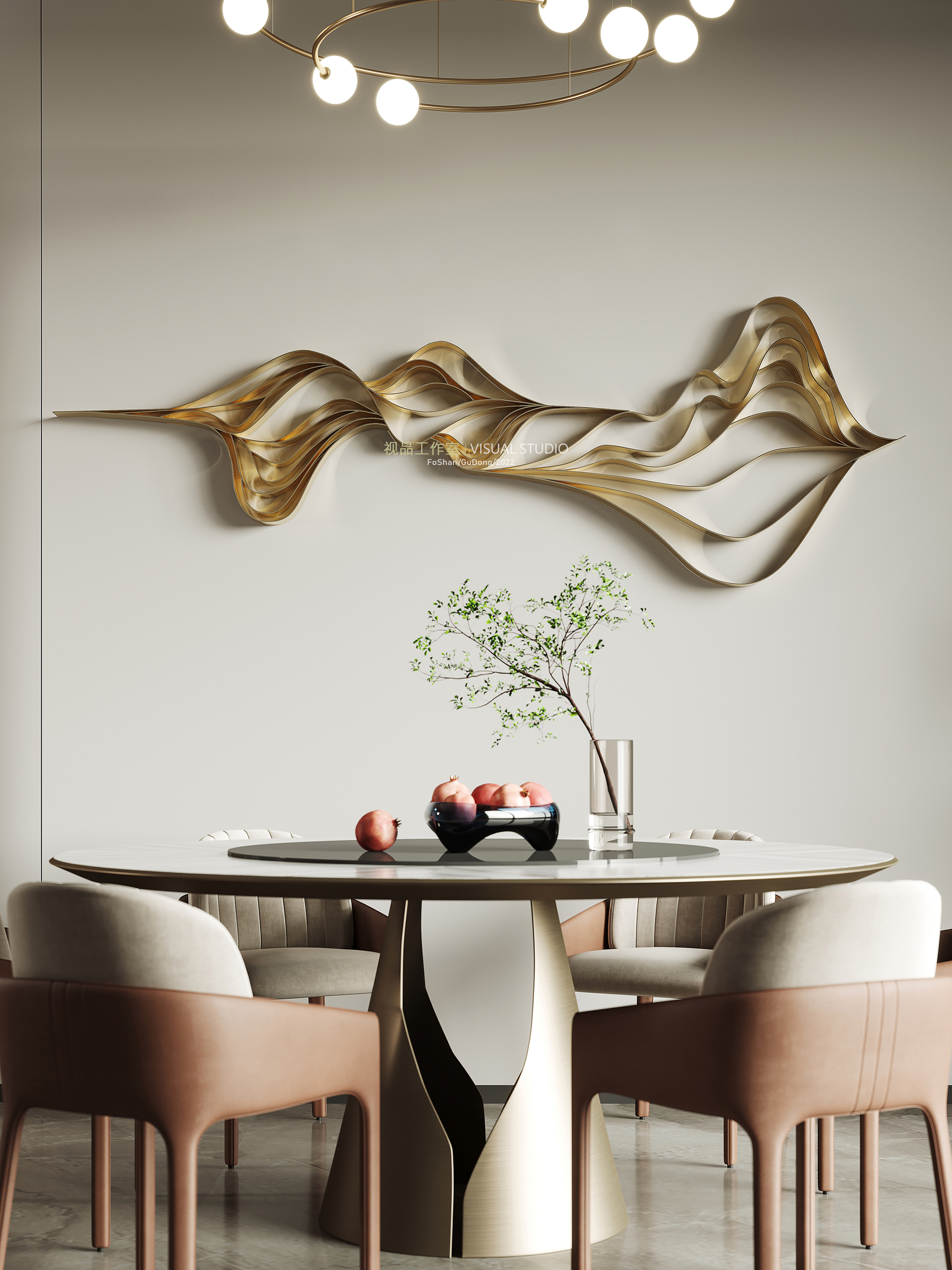 轻奢壁挂饰品效果图-2