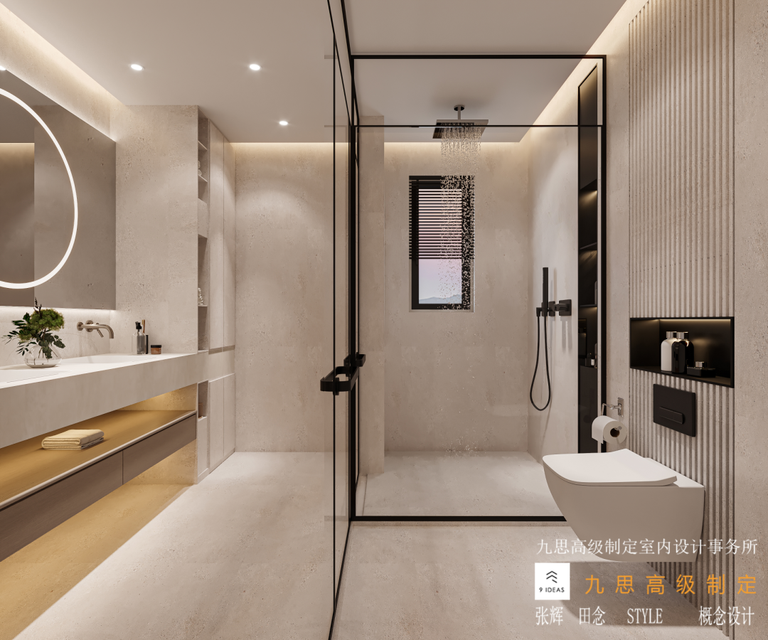 乐湾山语湖 · 现代轻奢风格复式住宅设计丨九思设计工作室-53