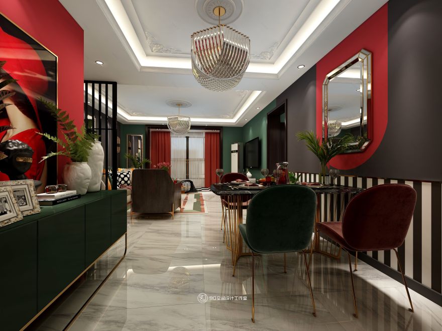 修炼爱情 · 轻奢 90 平方 2 房 2 厅 1 卫设计-35