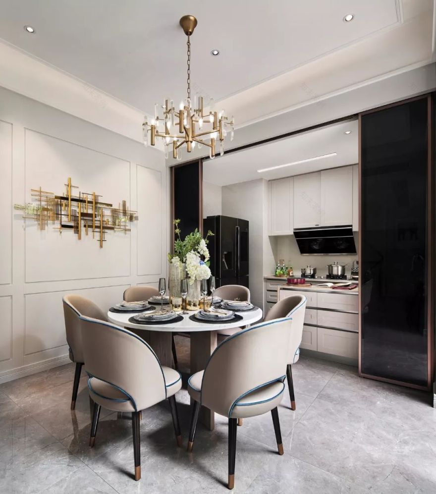 都会闲适浪漫,轻奢别墅样板房的诗意空间-22