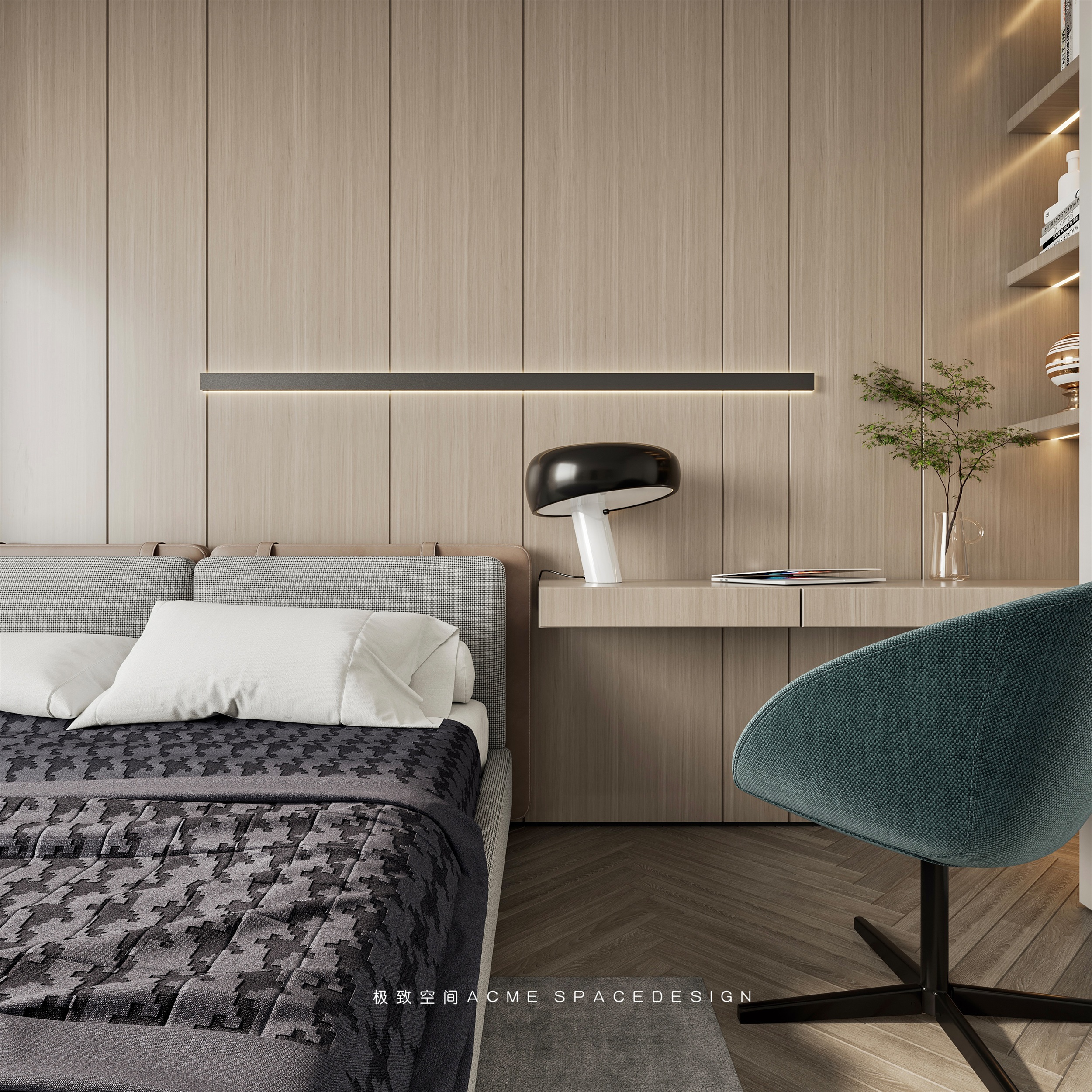 回归自然的简约原木风住宅设计-3