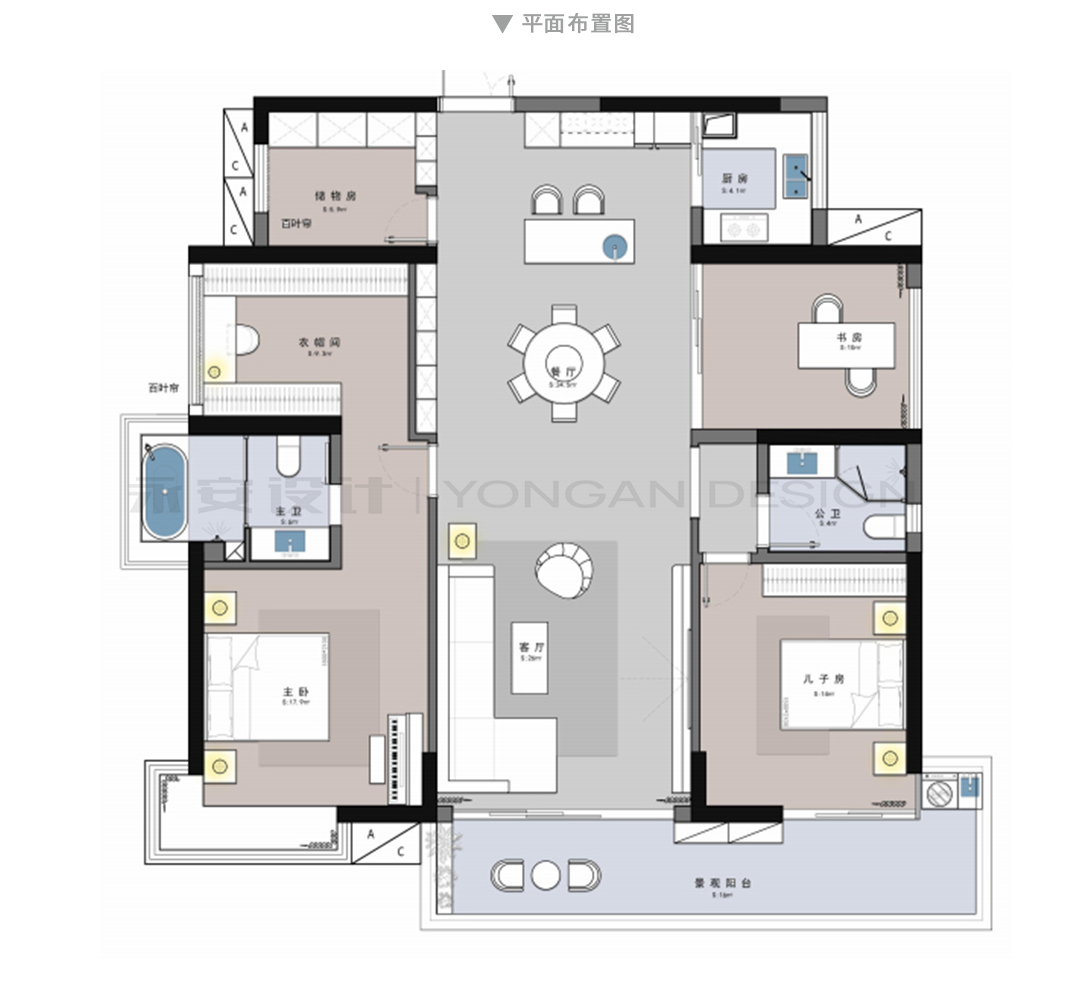 永安实景丨海怡湾165㎡【空间融通·情感涟漪】-30