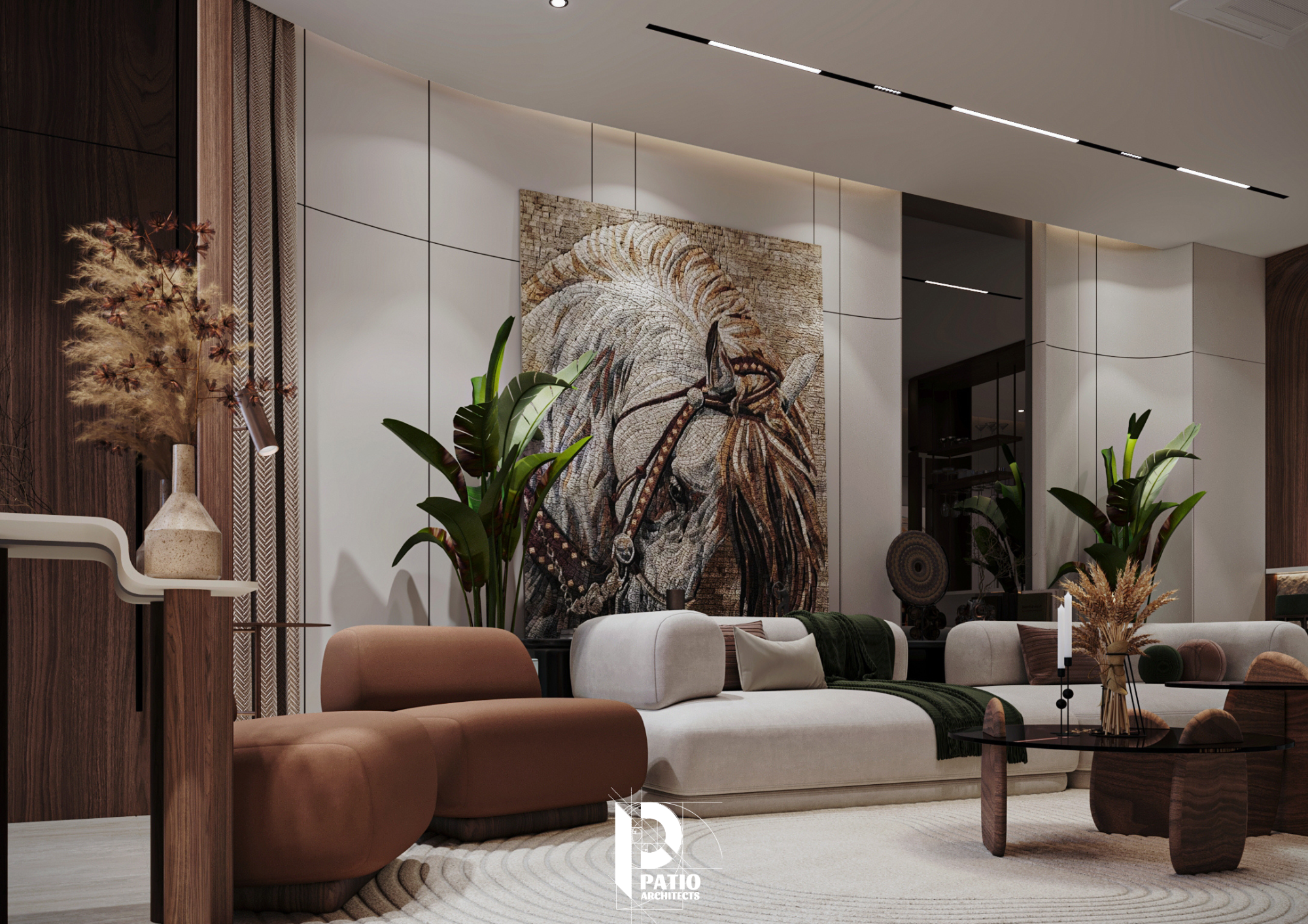 Modern Family Reception Interior Design-5