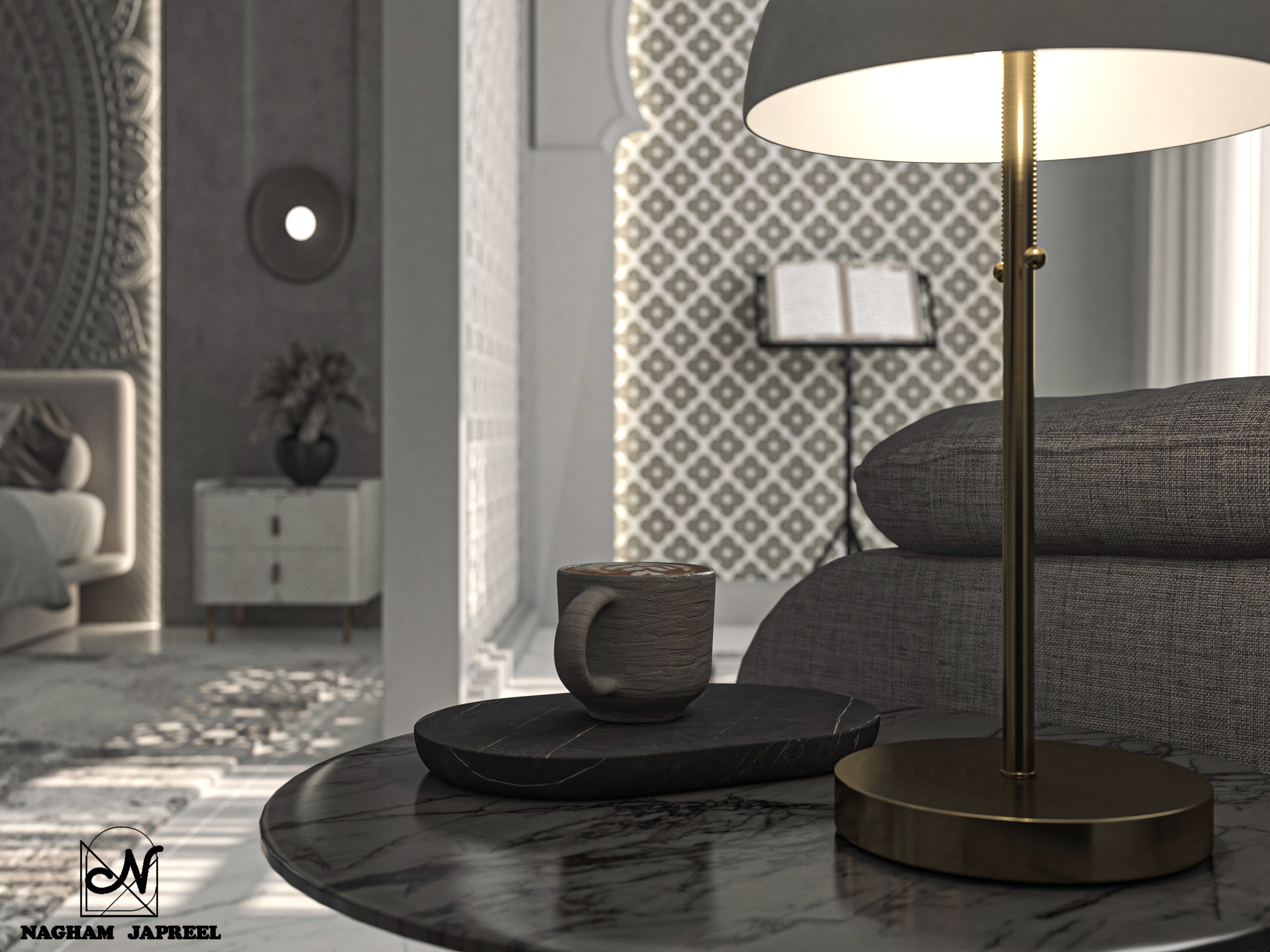 卧室带祈祷角设计丨nagham japreel-7