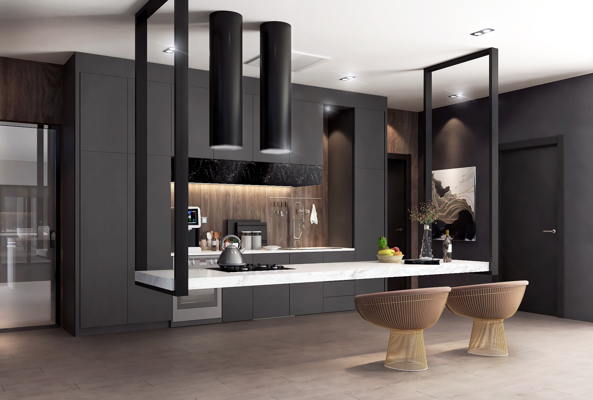 Dark Luxury Residential Design-17