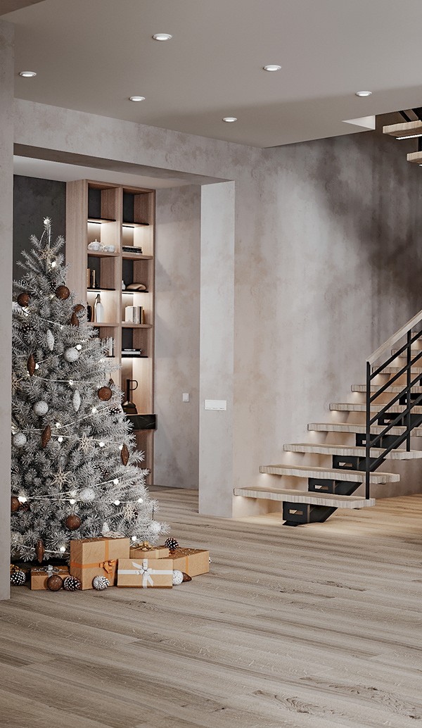 高级灰色系别墅设计 简约自然 超有格调！-8