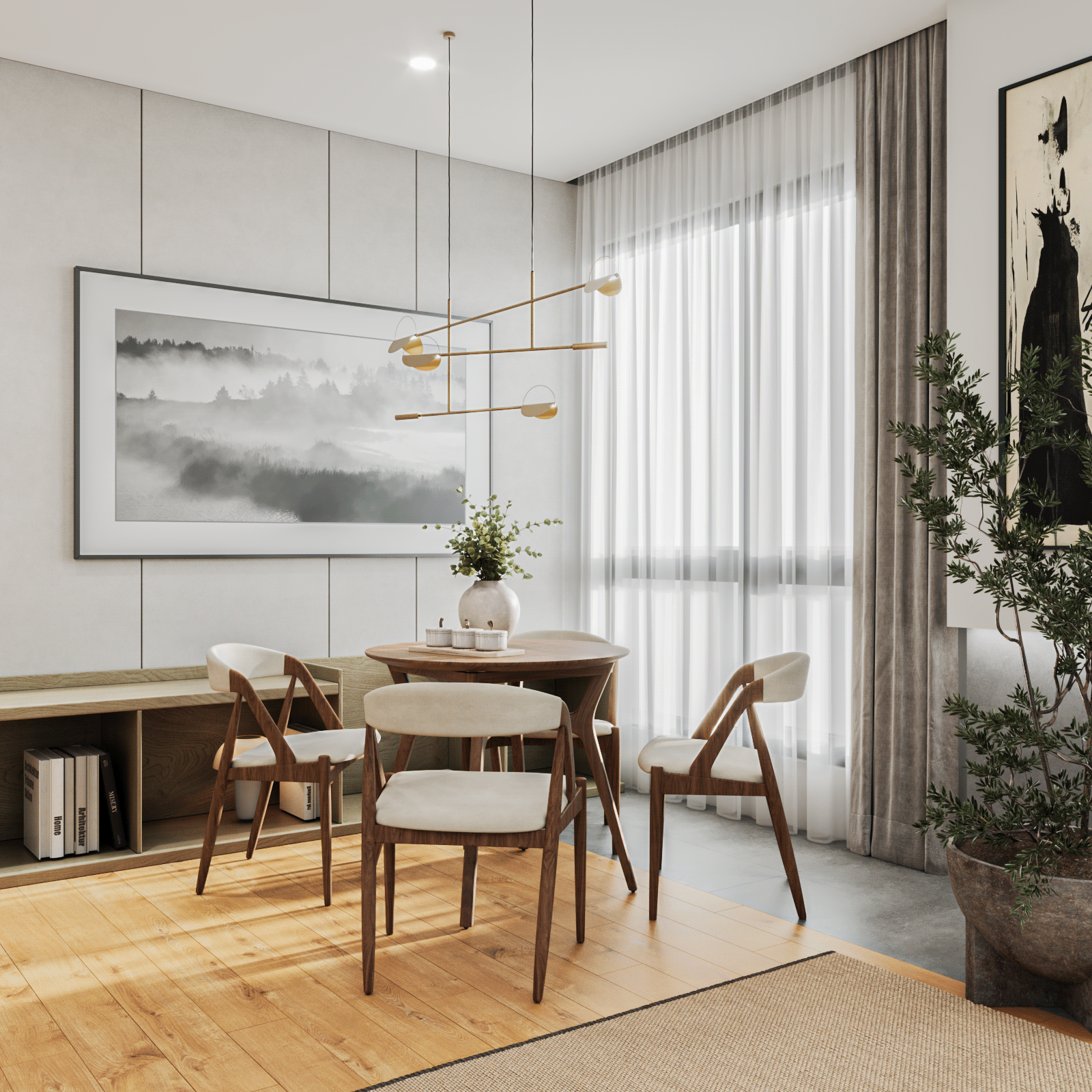 开放式厨房与客厅连厅设计 丨Elen Tsaturyan-6