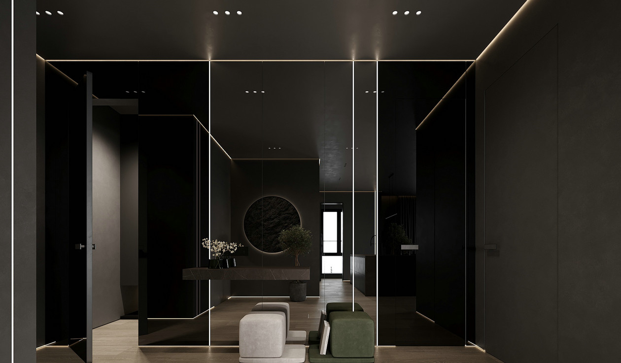 132㎡黑色系住宅设计-0