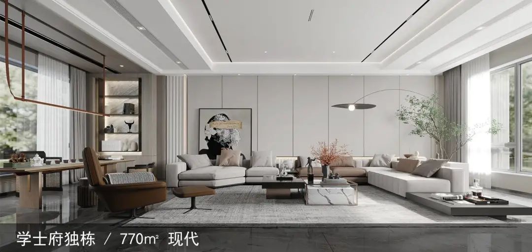 湖州现代简约住宅丨中国湖州丨潘林忠空间设计-52