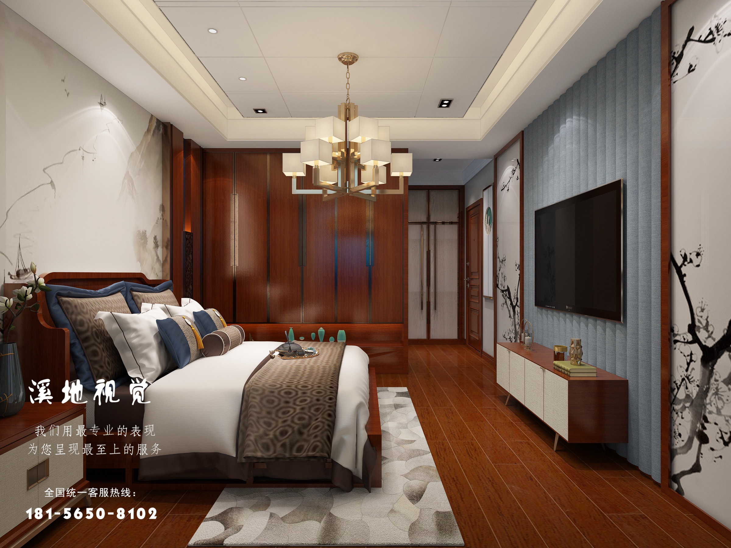 新中式样板间设计 | 溪地设计张冰-6