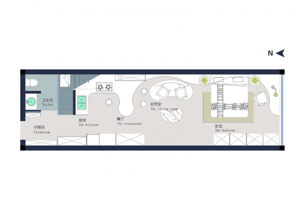 层高 4.2 米的“枫景华庭”两口之家设计-0