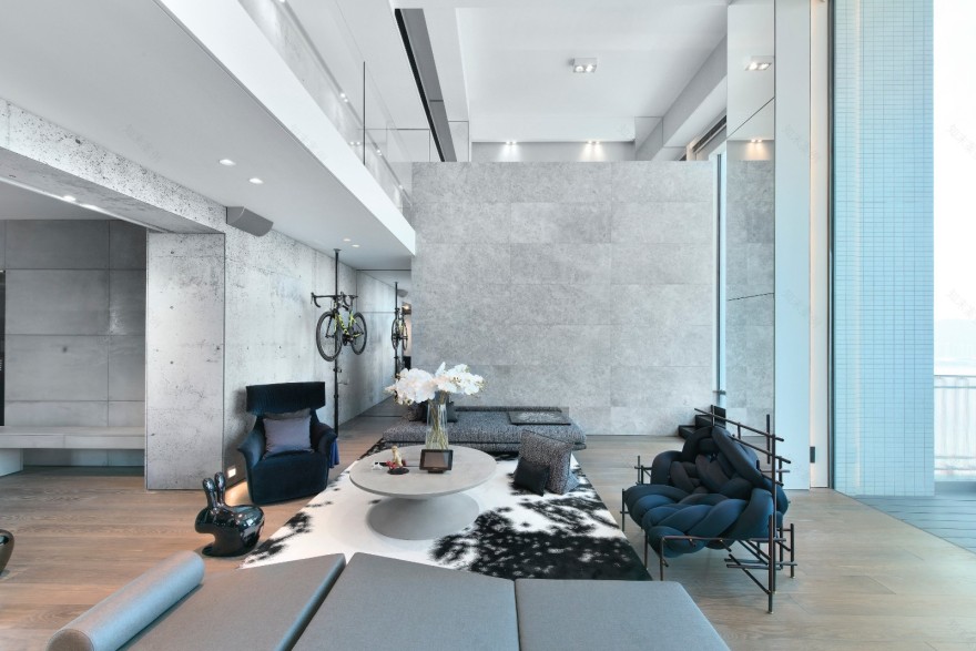 澳门氹仔复式海景房 | 极简工业风与现代艺术的完美融合-13