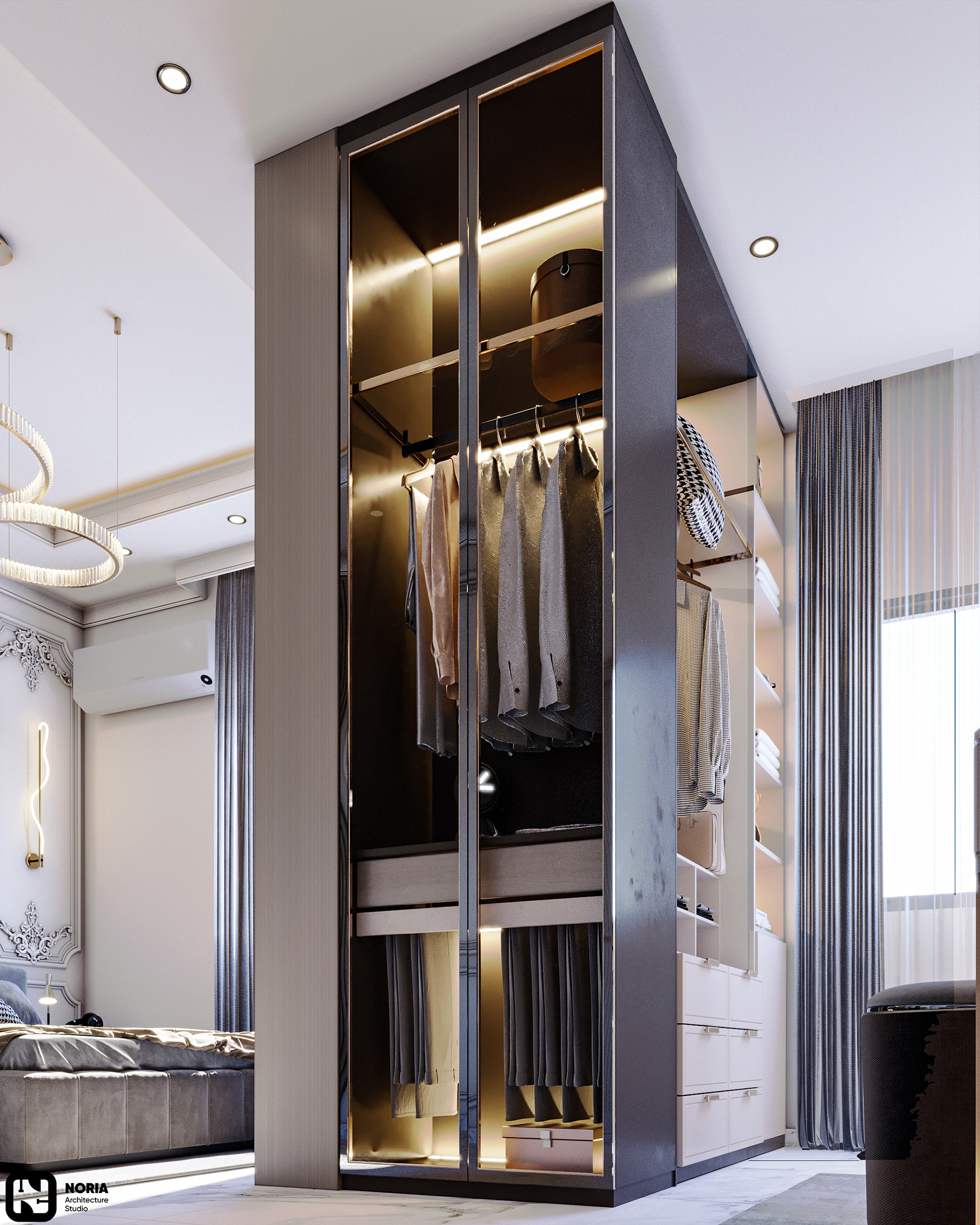 主卧室
更衣室-8