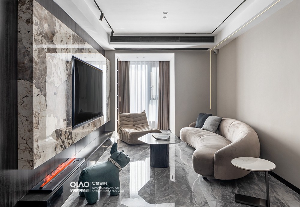 壹号湖畔现代风格装修案例丨中国重庆丨重庆俏业家装饰-20