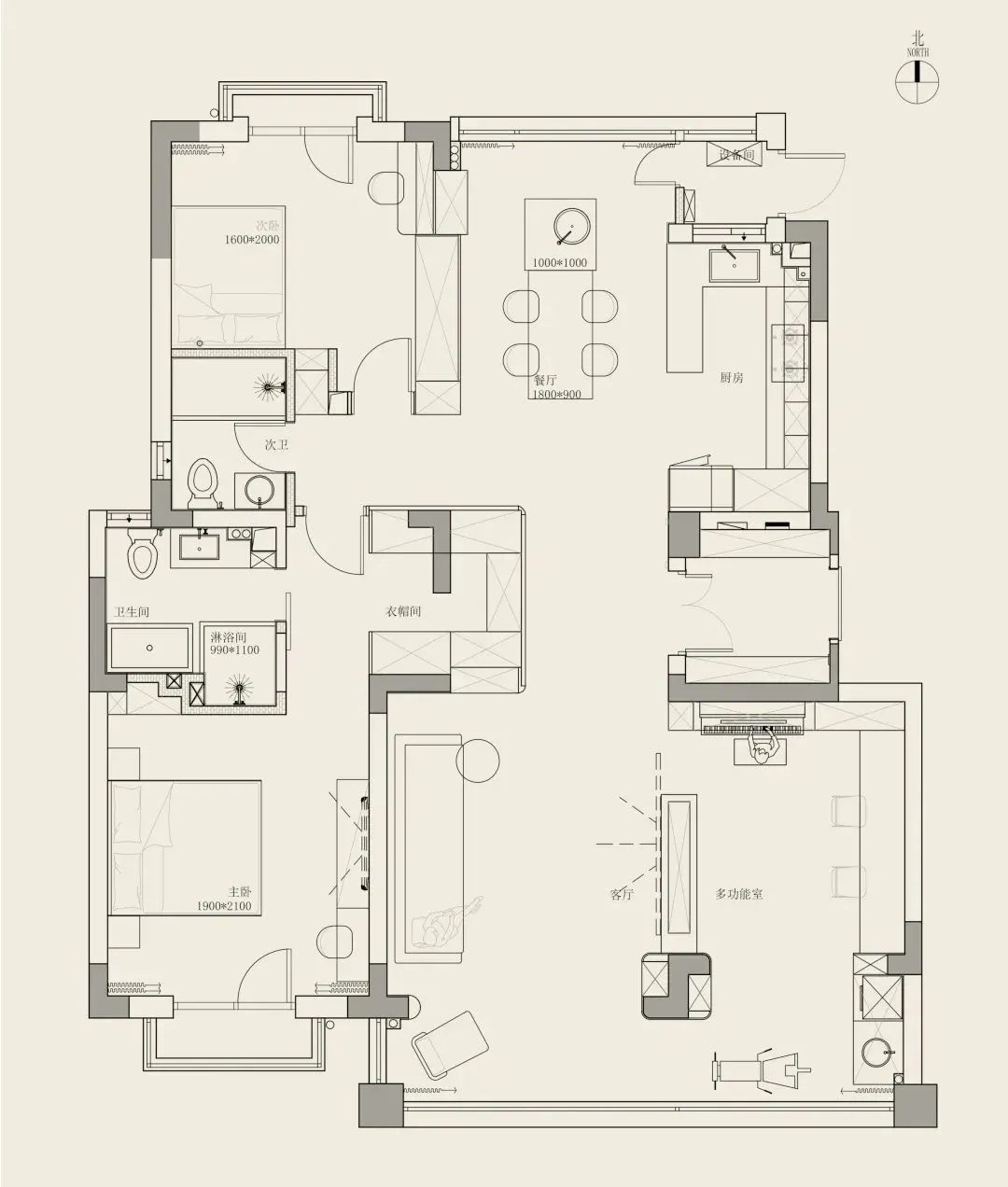 三个奶油风之家，享受生活的清新治愈-131
