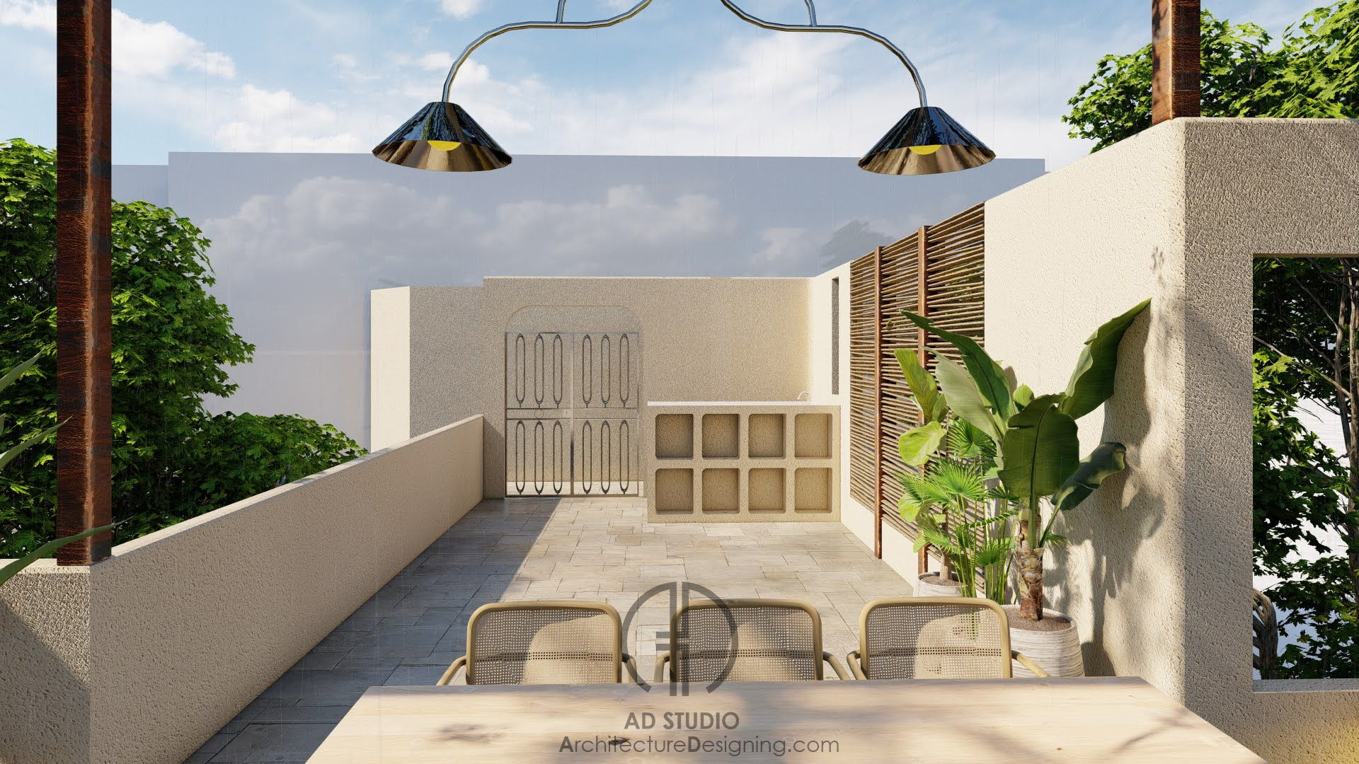 极简主义屋顶露台设计丨AD Studio-7