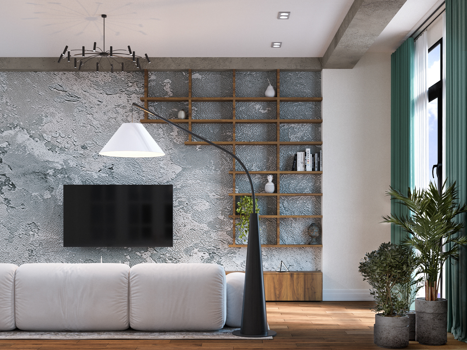 Визуализация квартиры 101,5м². Дизайн Carmine Home-3