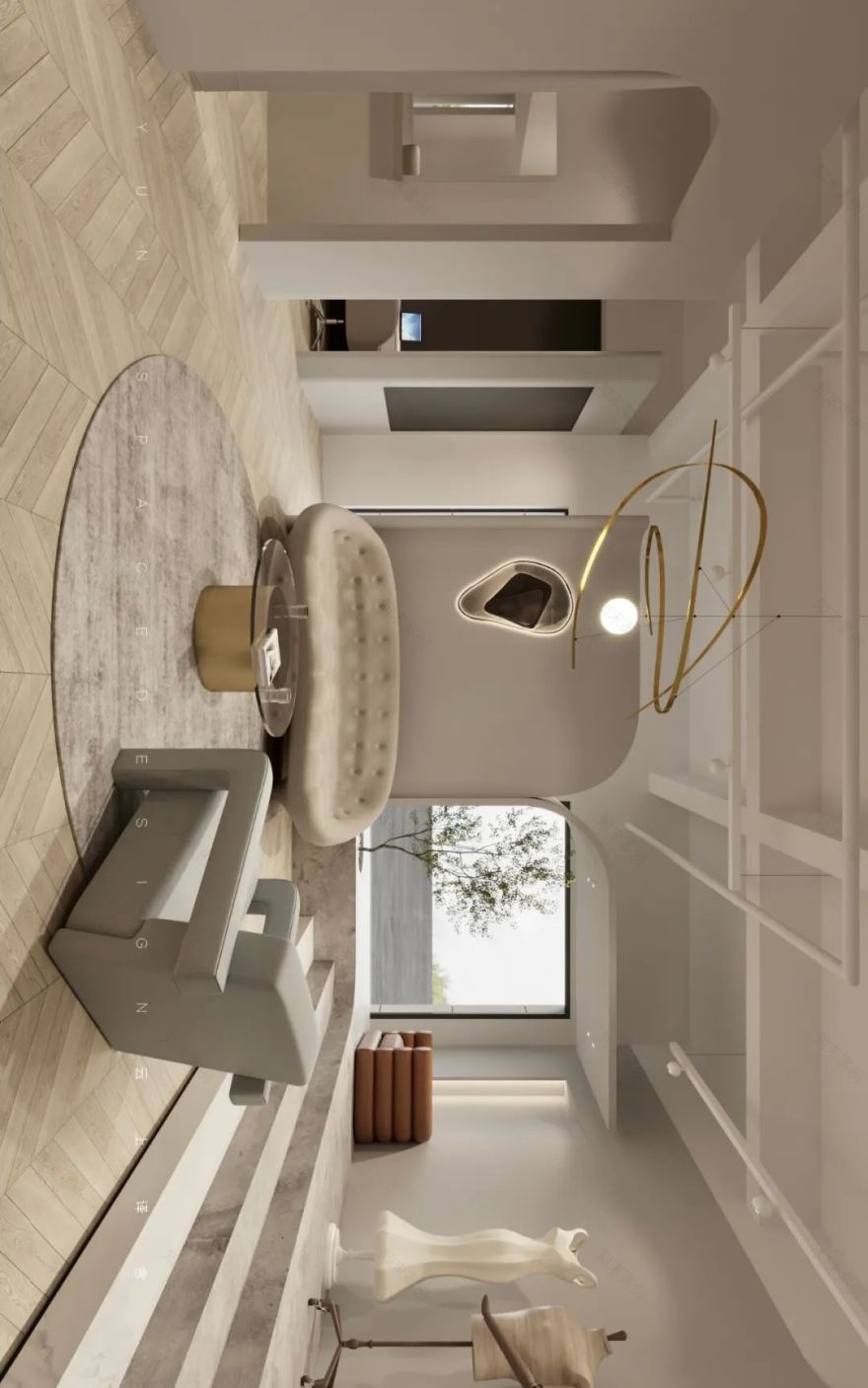 淄博沿街商铺素人形象管理机构设计丨中国淄博丨云上译舍空间设计-12