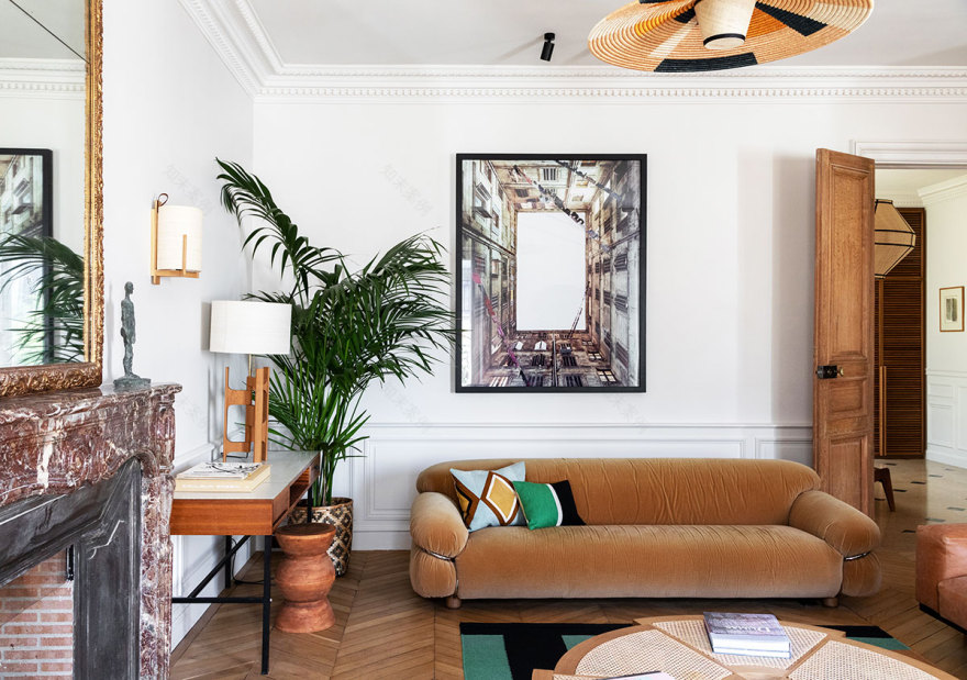 巴黎艺术装饰风格公寓设计-1