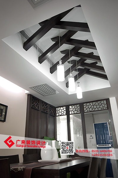 【烟台广来装饰】大成门6号楼现代中式三室两厅一卫一厨-6