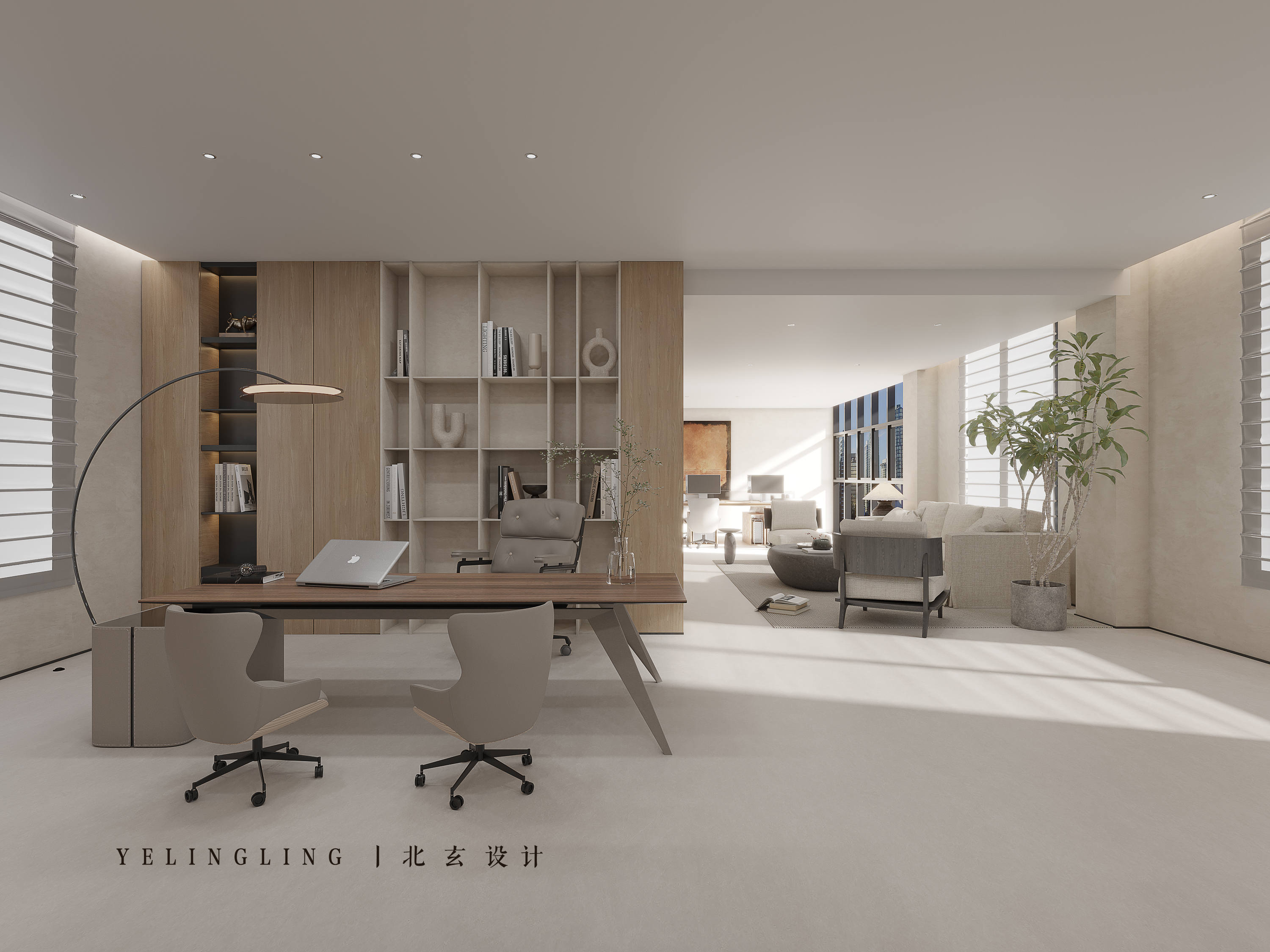 办公室设计案例丨茶室+健身房-6