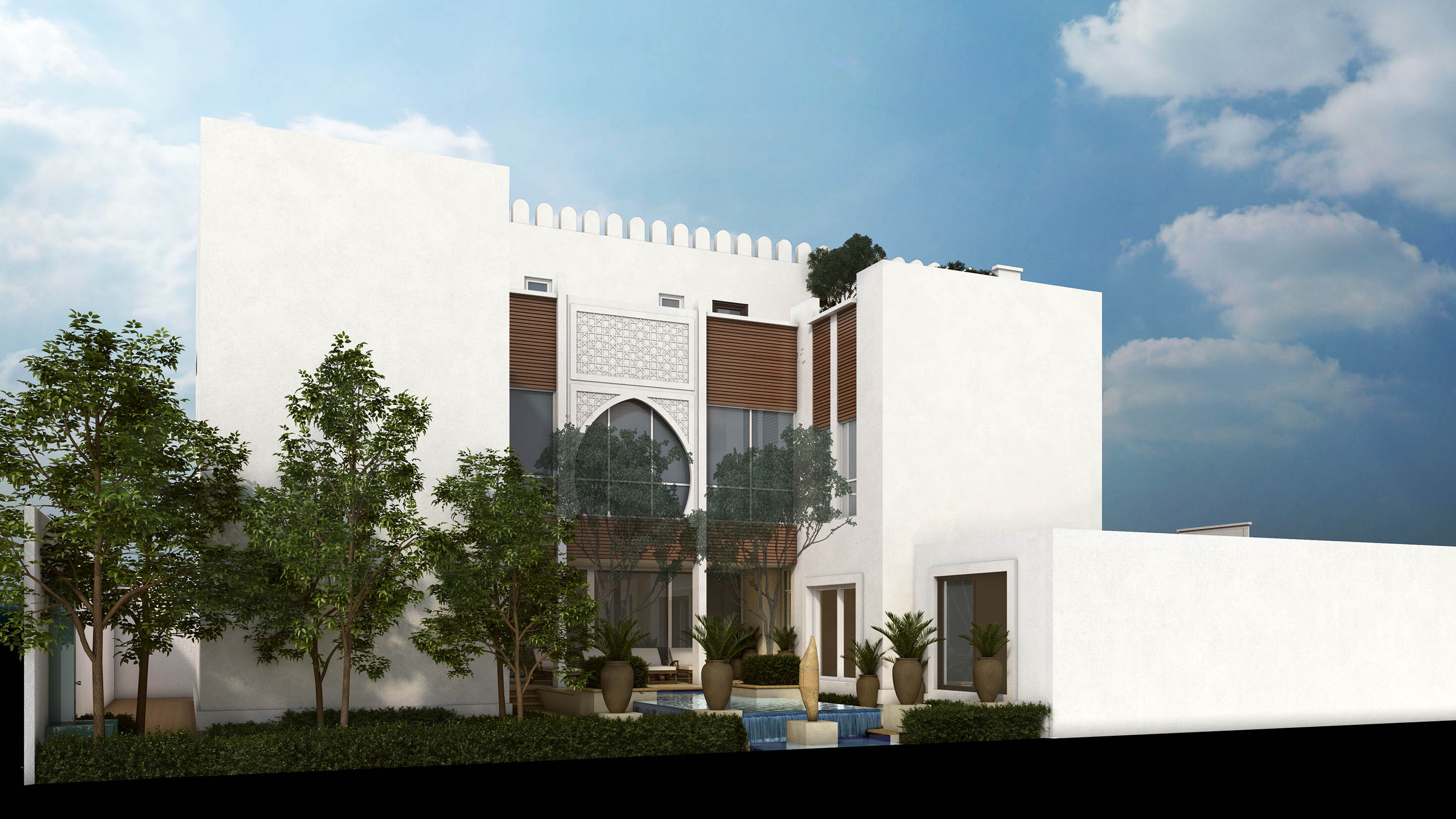 沙特阿拉伯现代住宅设计，融入伊斯兰文化元素-37