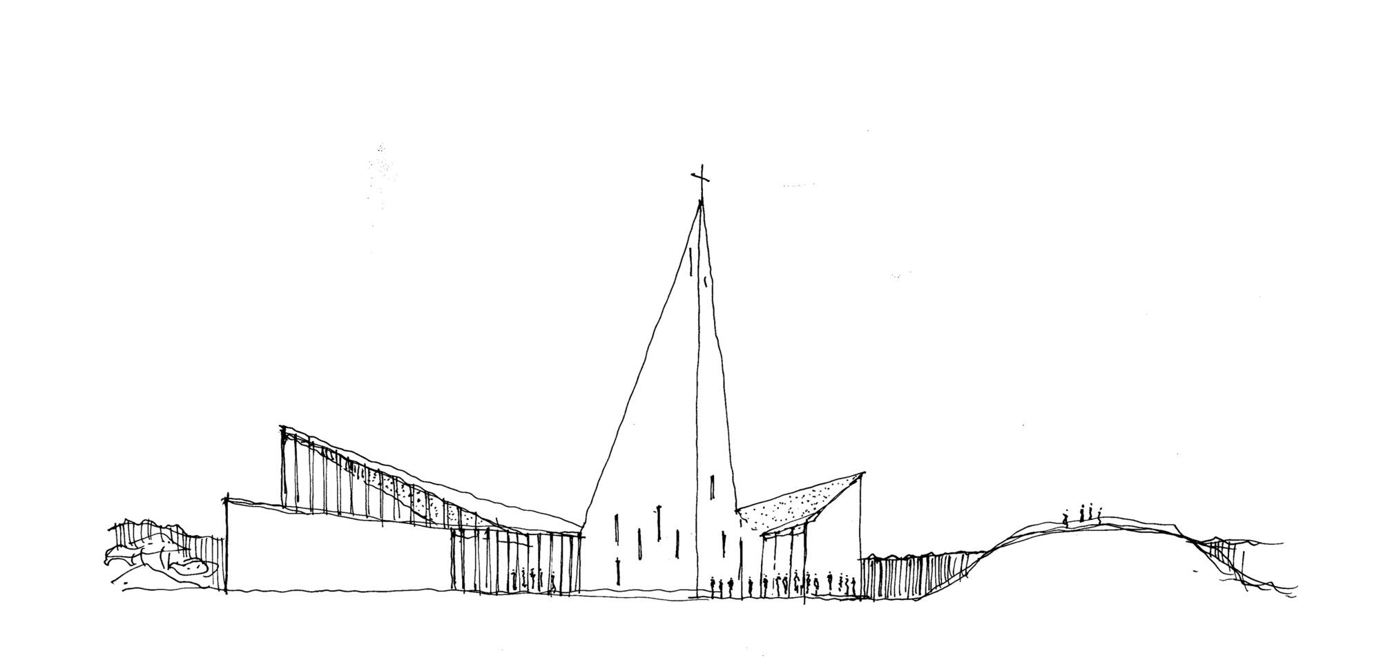 挪威 Knarvik 社区教堂——融入自然的信仰空间-65