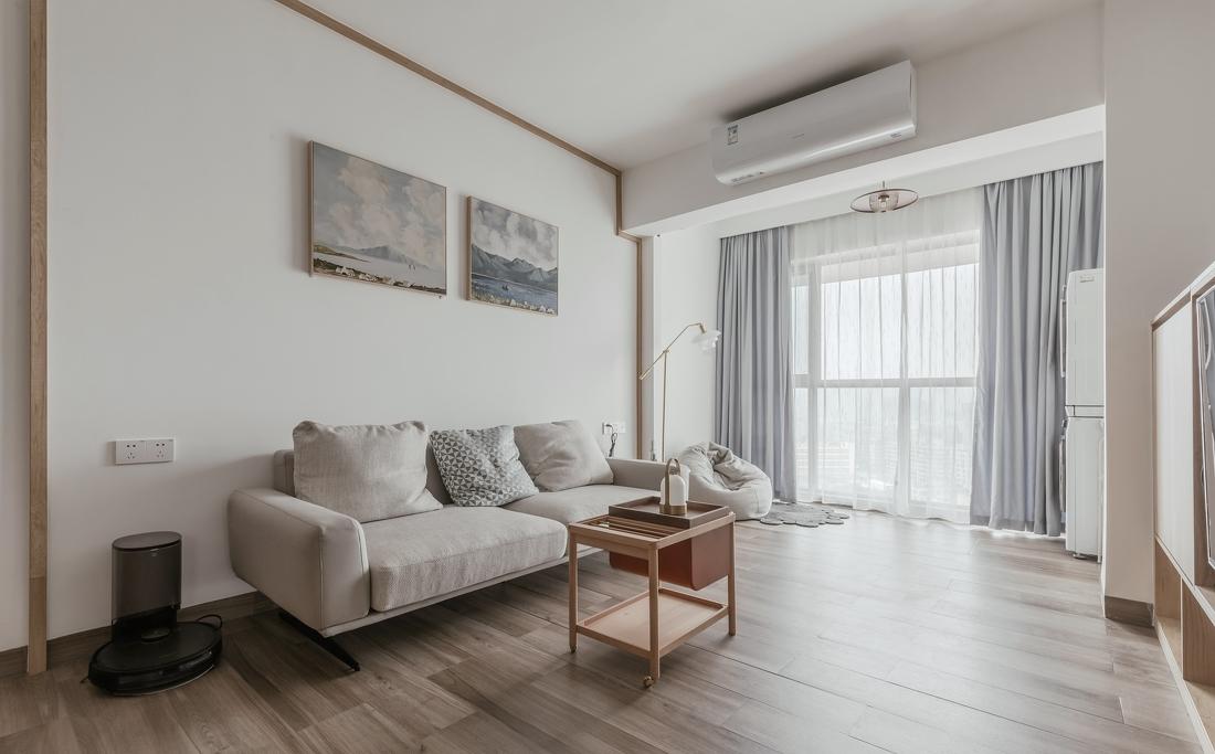 清新日式原木平层改造-34